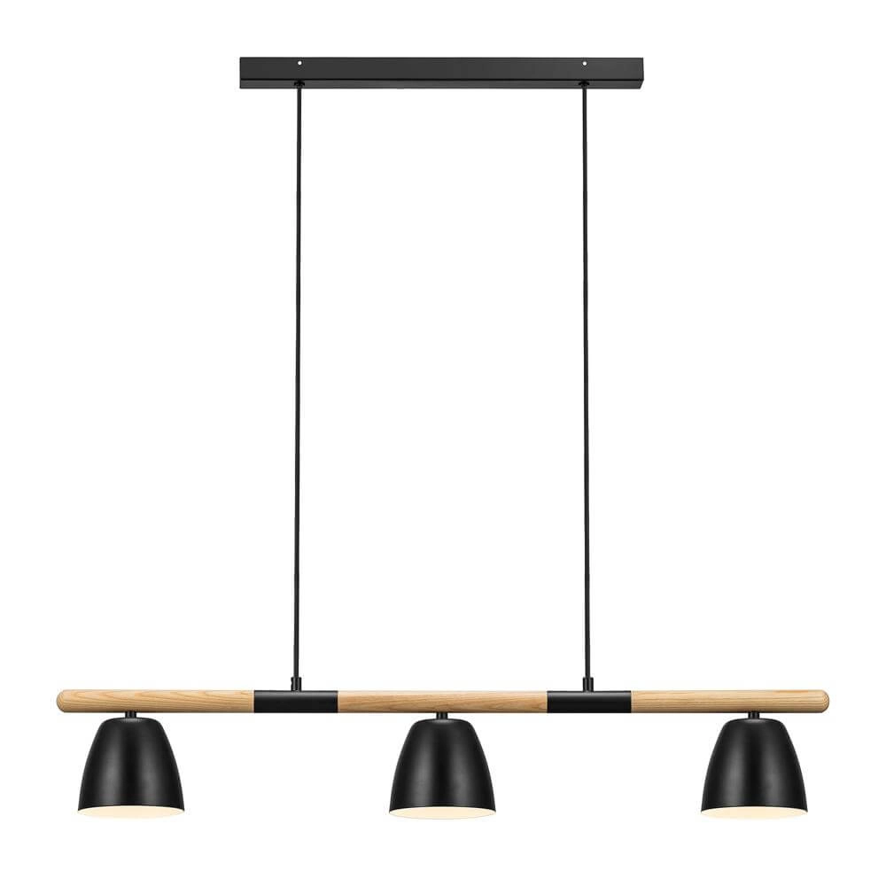Pendant lamp Theo 3-light black Nordlux 5704924005671