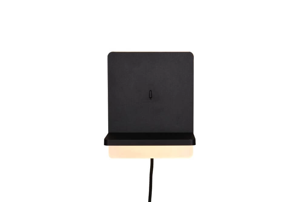 Led bedroom wall lamp Fairfield black Trio 4017807614787