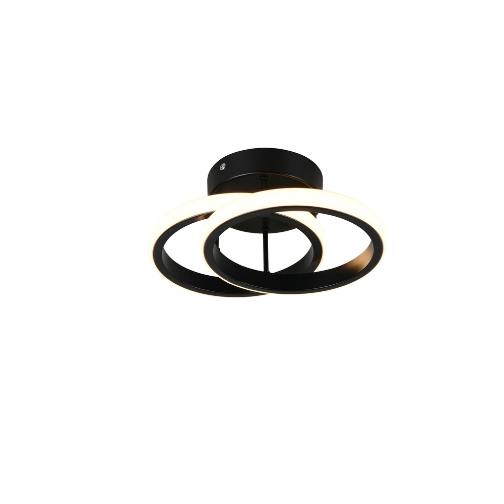 Black ceiling lamp Kasia Round design