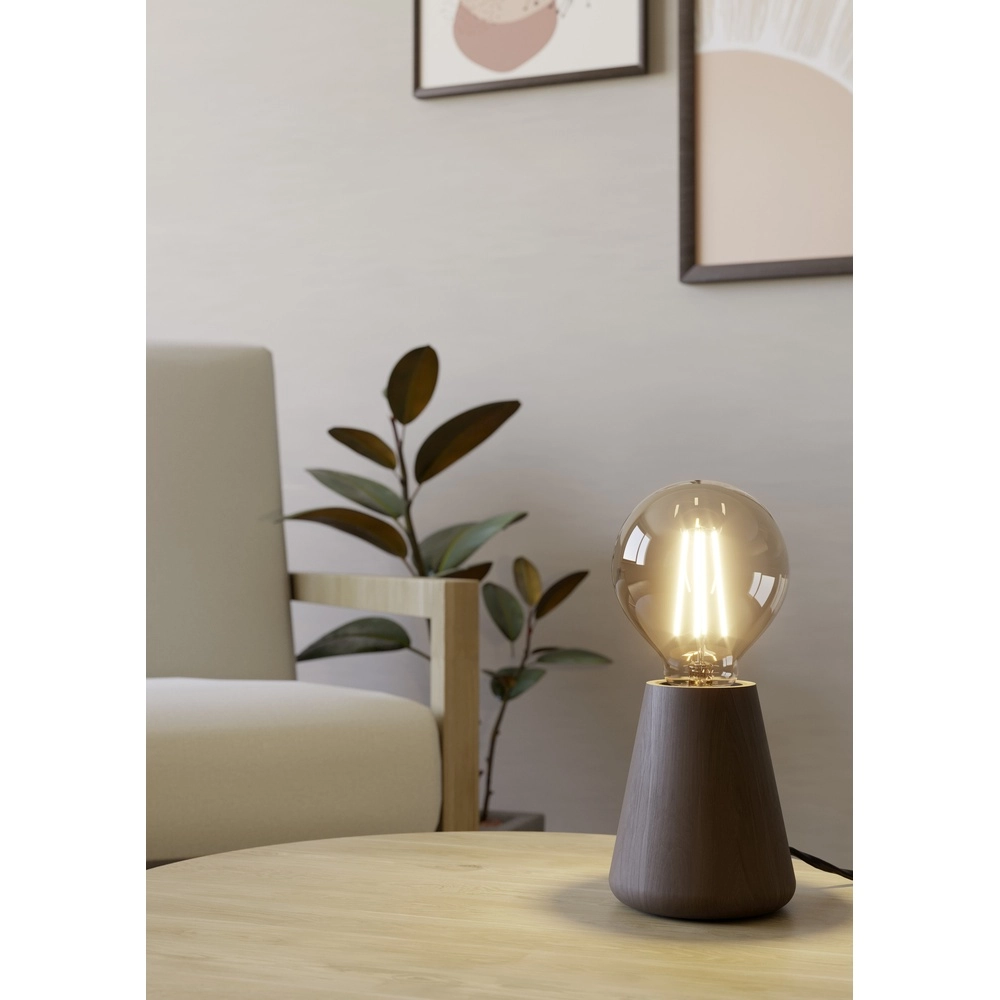 Subtle table lamp Asby dark wood Eglo 9002759440152