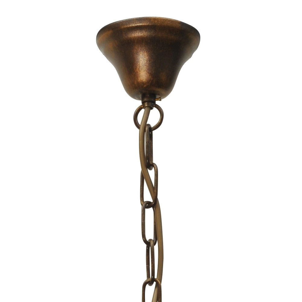 Dining room hanging lamp Bolzano 5-light bronze brown Masterlight 8718121040363