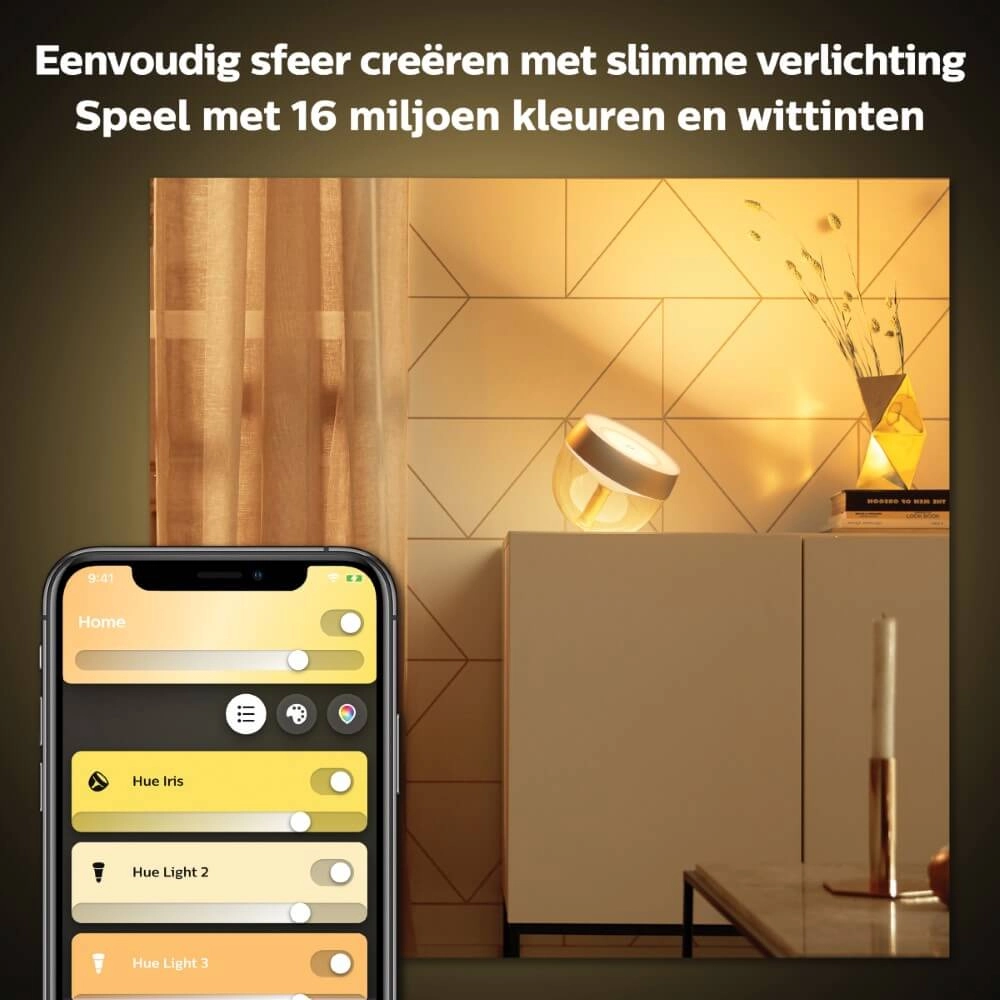 Uplight Hue Iris - White and color gold Philips 8719514410732
