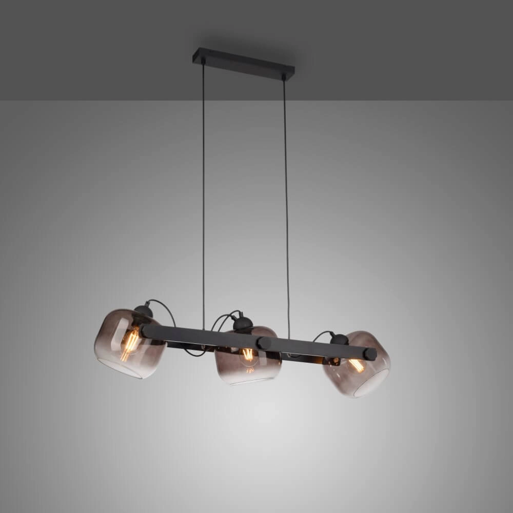 Pendant lamp Cup 2.0 3-light smoke glass Just Light 4043689004712