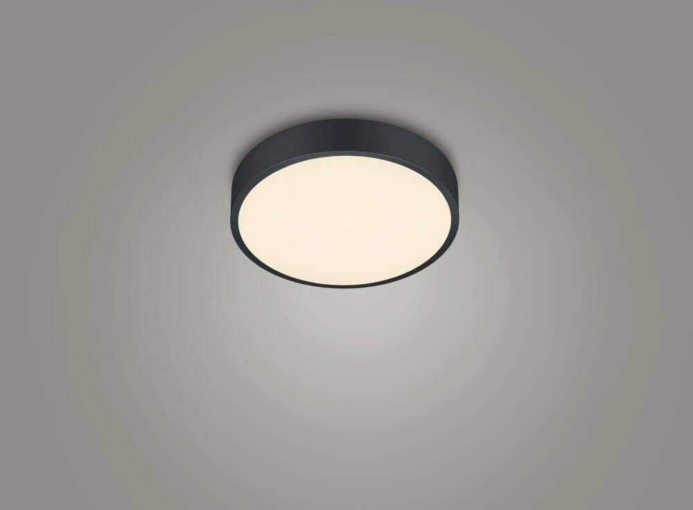 Black ceiling lamp Waco Ø 31cm Trio 4017807525014