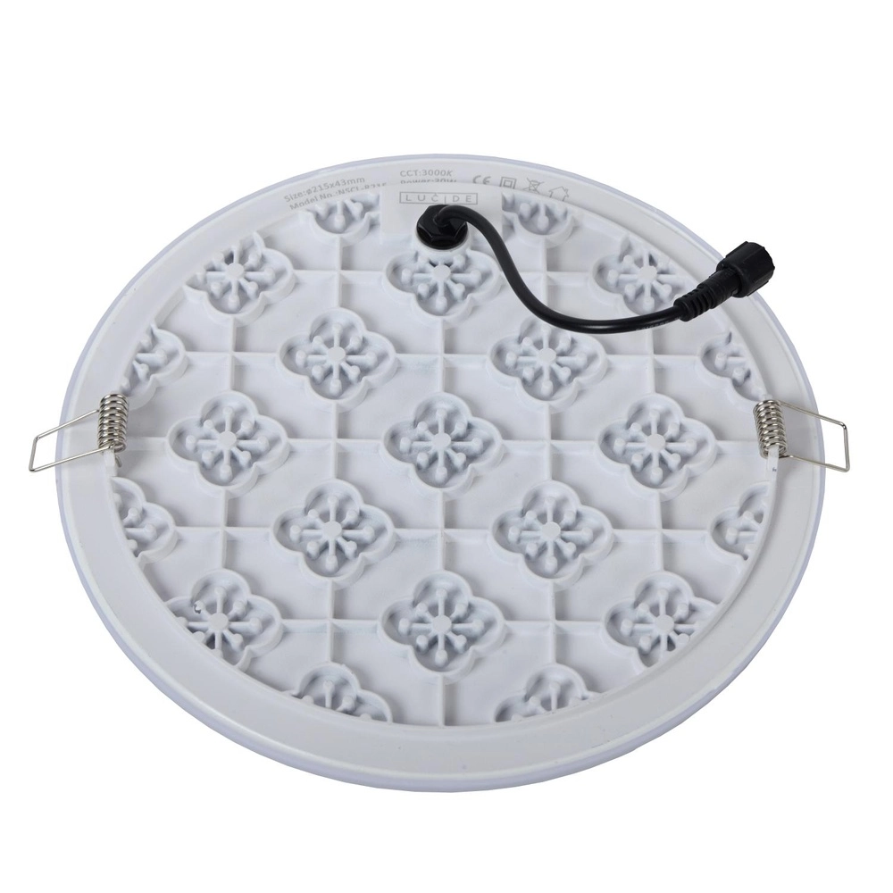 Ceiling light Ceres-Led IP44 white Ø 21.5cm Lucide 5411212281135