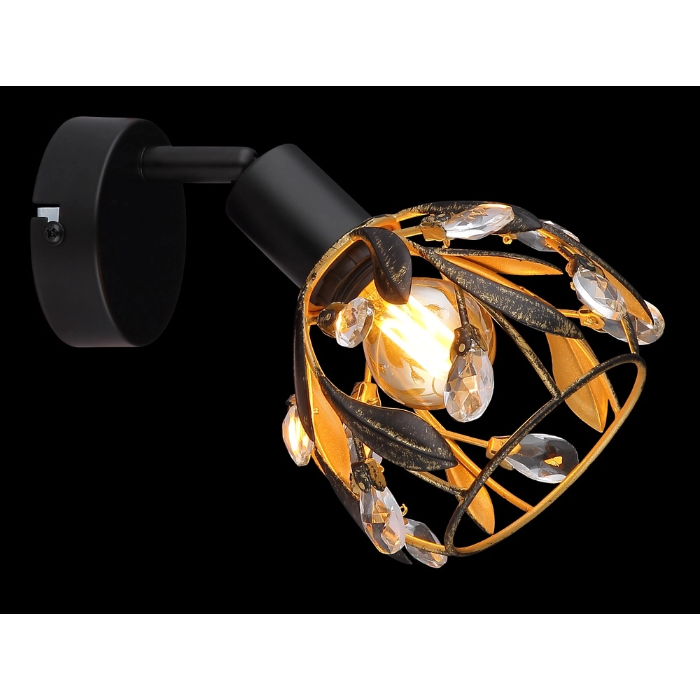 Country wall lamp Mika Black Globo 9007371522293
