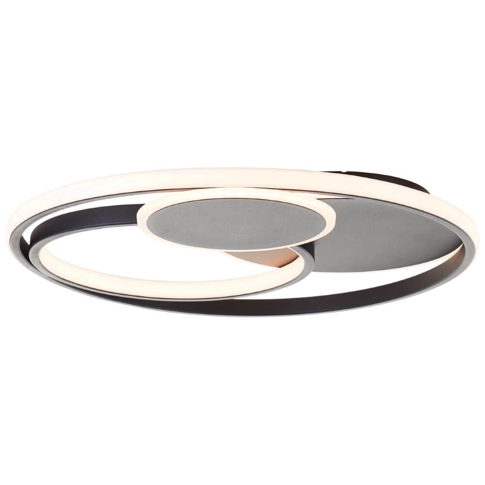 Dimmable ceiling light Runda black Brilliant 4004353447396