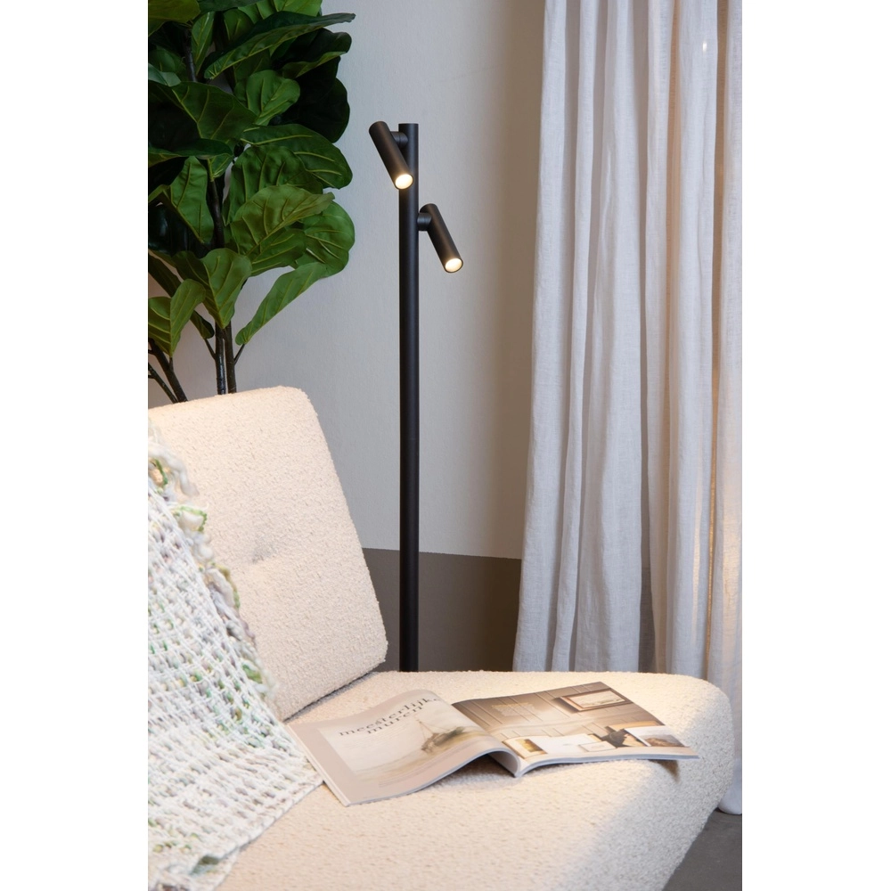 Rechargeable reading lamp Antrim 2-light black IP54 Lucide 5411212272270