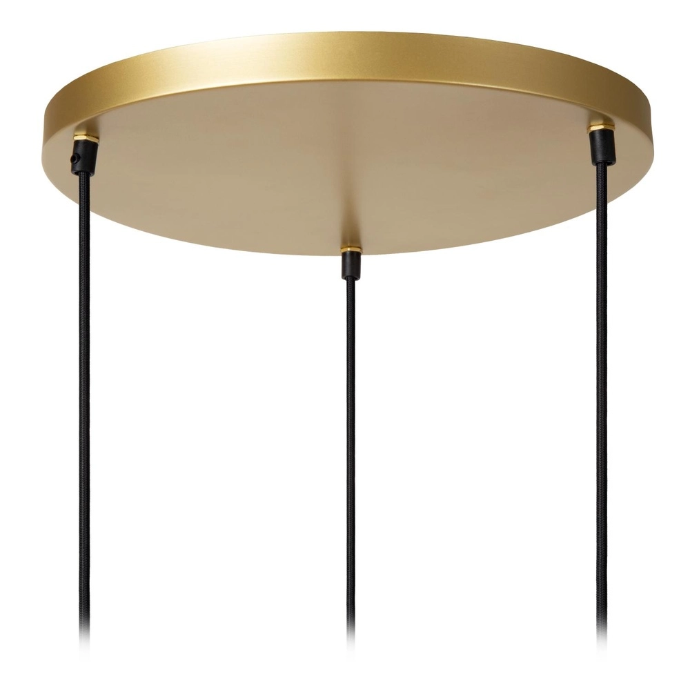 Pendant lamp Tasman 3-light rattan Lucide 5411212105998
