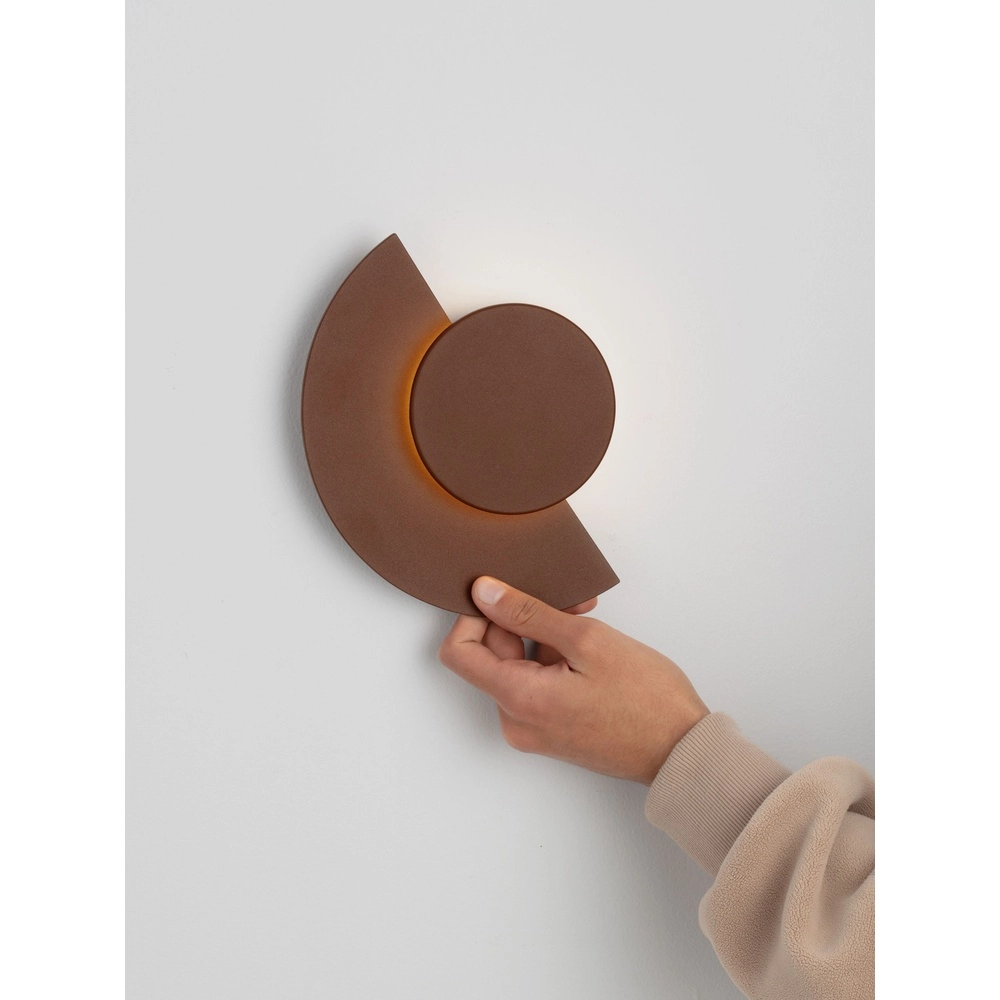 Modern wall lamp Gloo rust brown - 2700K Lyora 5212017497260