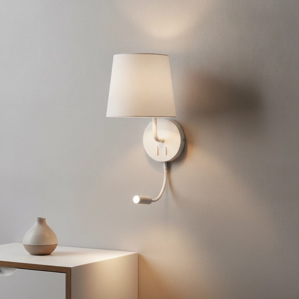 Bedside lamp Sage white