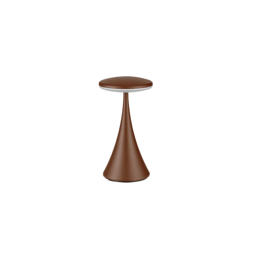 Table lamp Elbo rusty brown rechargeable with USB Lyora 5212017476944