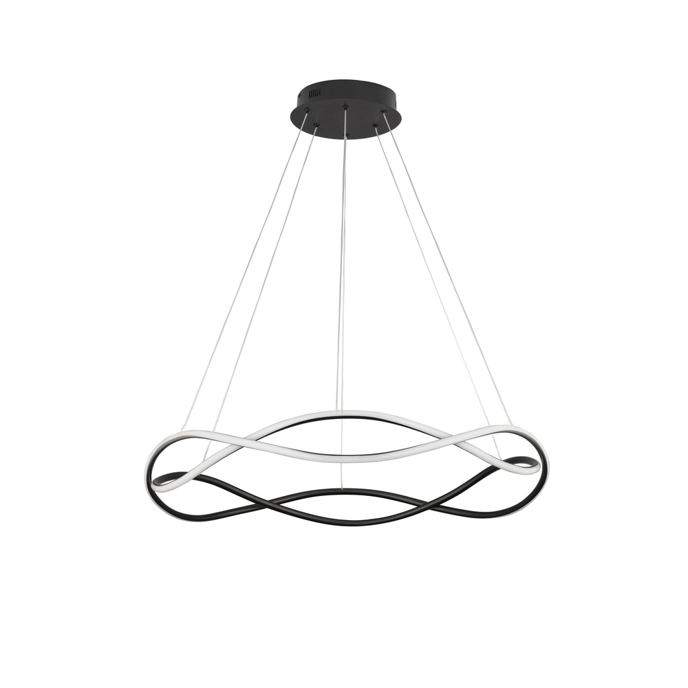 Design pendant lamp Jinal black Ø 80cm Lyora 5212017438744