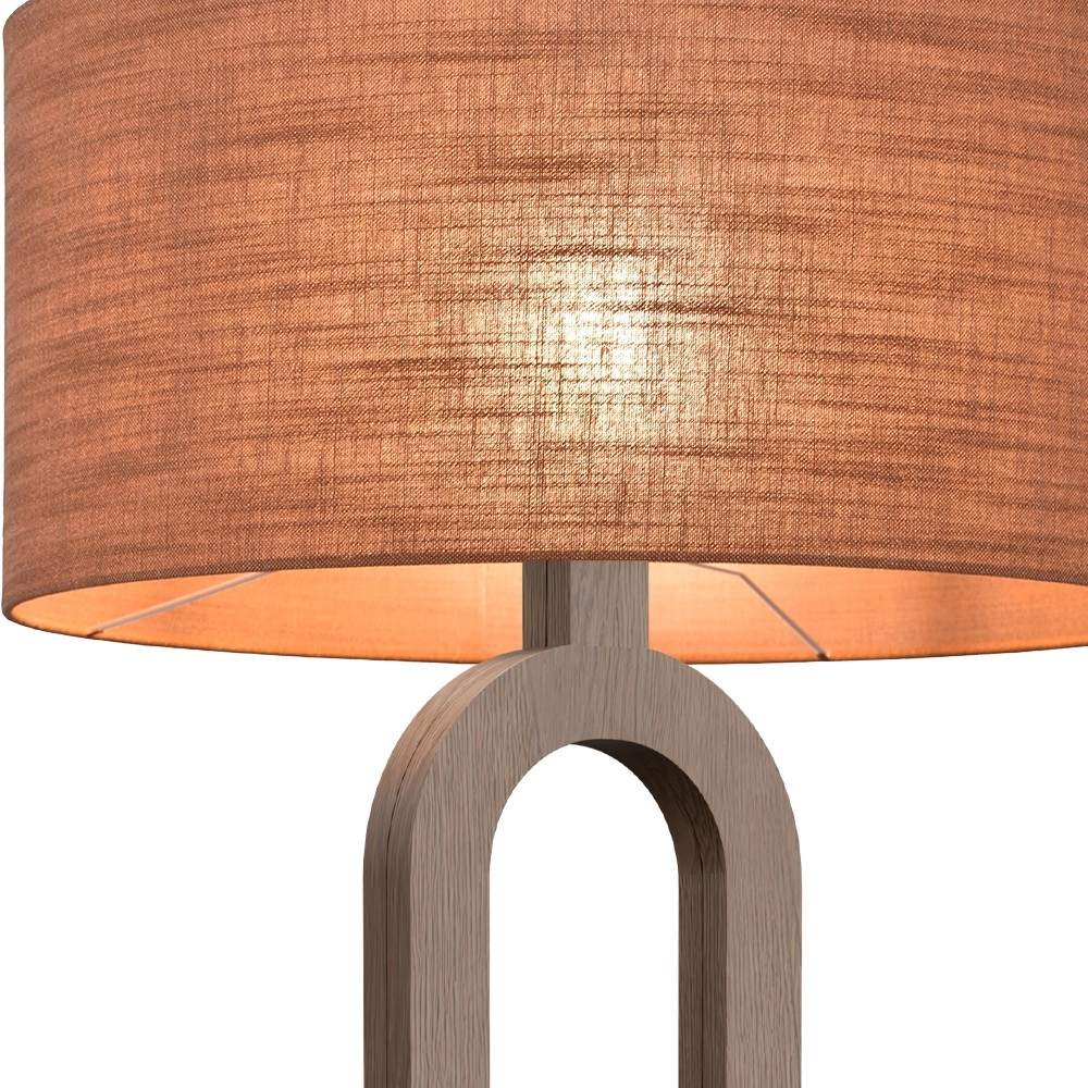 Floor lamp Sino Loop dark wood Masterlight