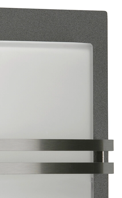Anthracite outdoor wall lamp Square 26cm Albert 4007235262506