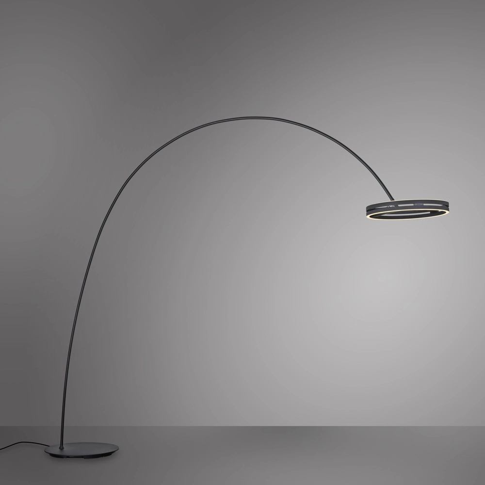 Sleek arc lamp Pure Loop-Bow Adjustable - Black Pearl Paul Neuhaus 4012248397152