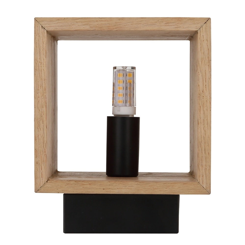 Wooden surface-mounted spotlight Edwin up & down Globo 9007371580323