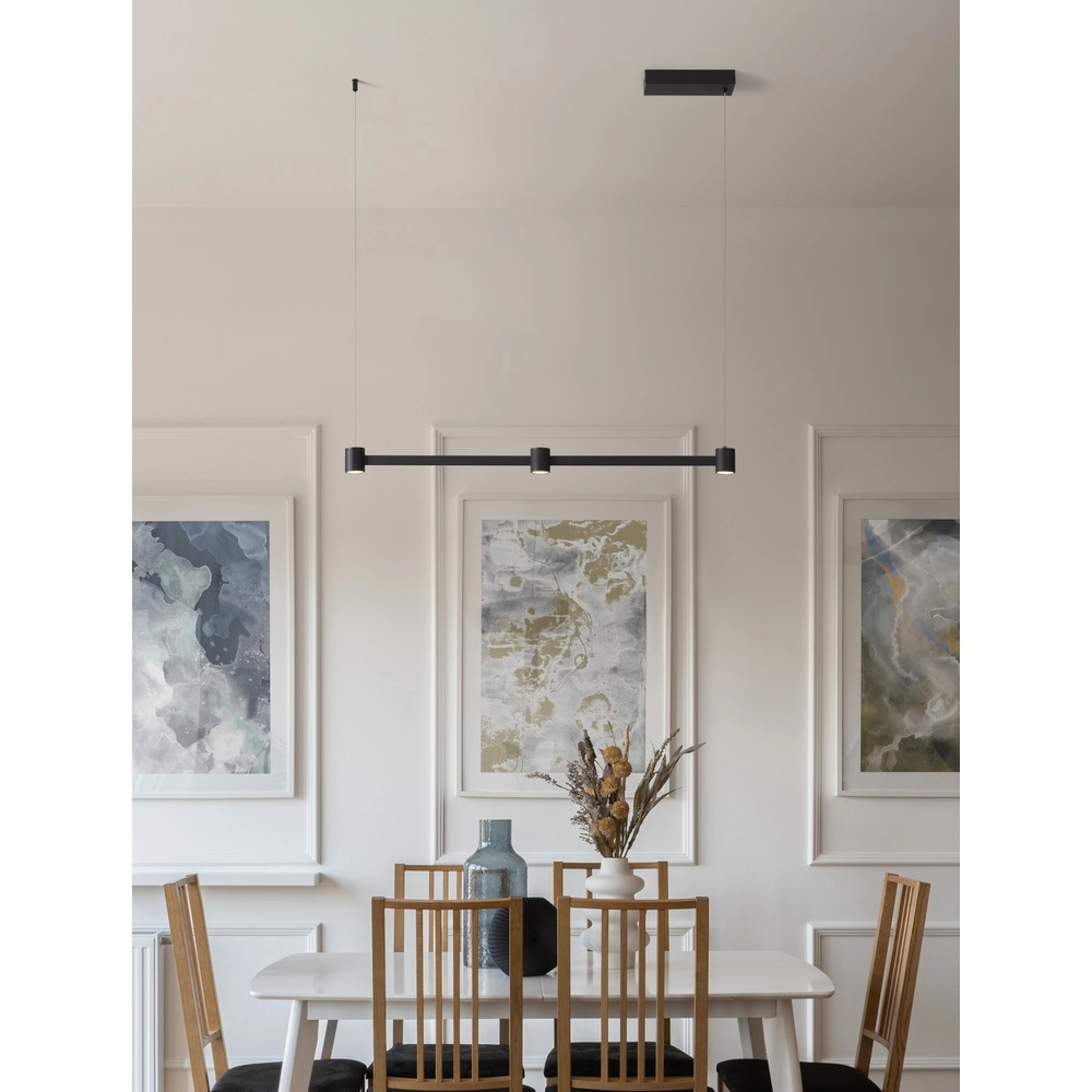 Design pendant lamp Puize 3-light black Lyora 5212017448576