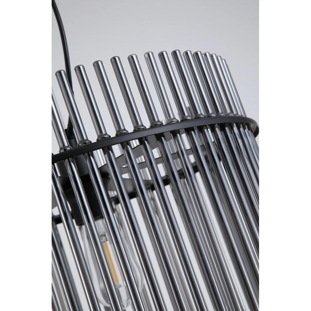 Pendant lamp Swizzle Ø 40cm black Searchlight 5053423305295