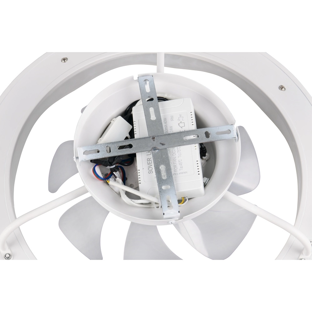 White fan Skaulo design Ø 50cm Trio 4017807698831