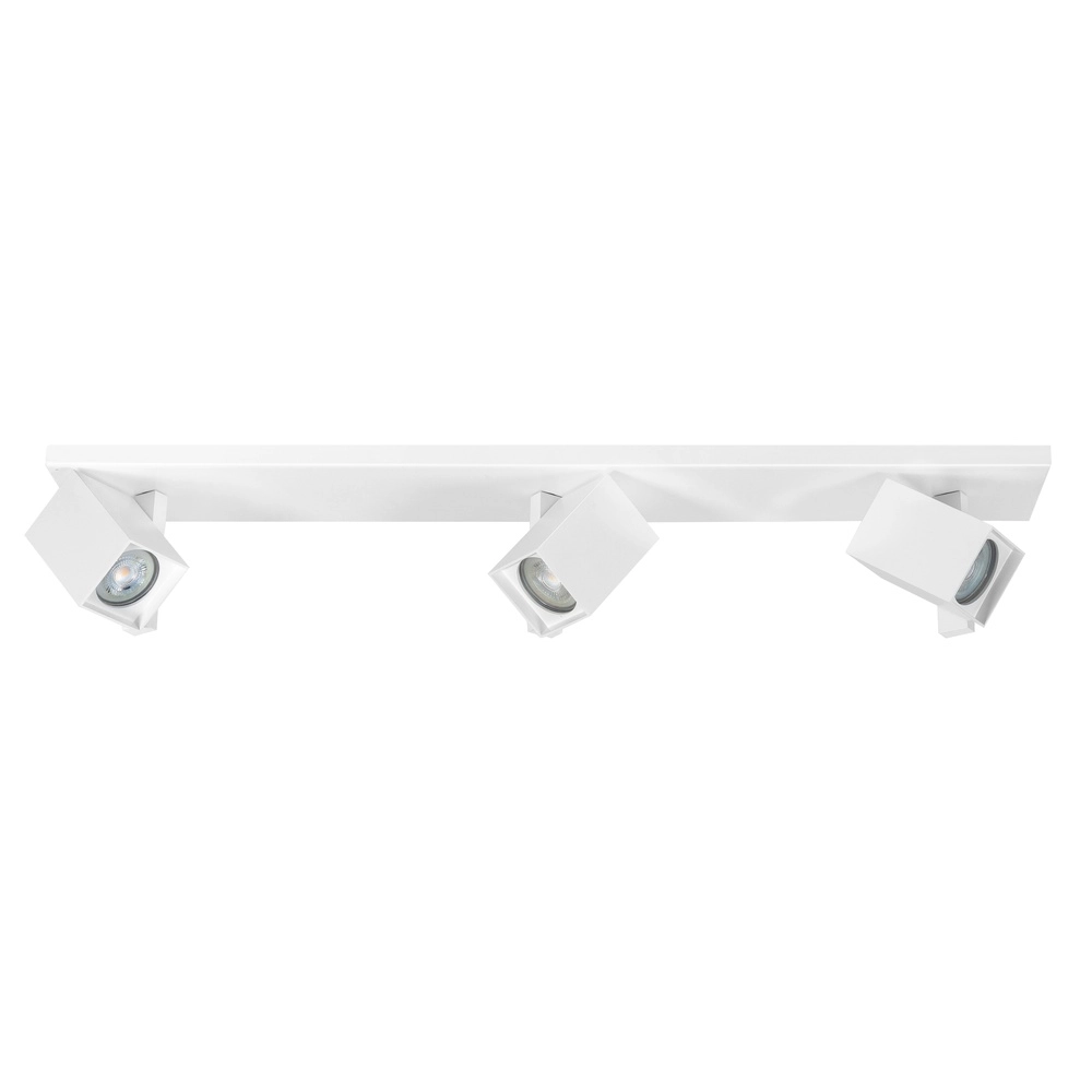 Square surface-mounted spot Oslo white 3-lights