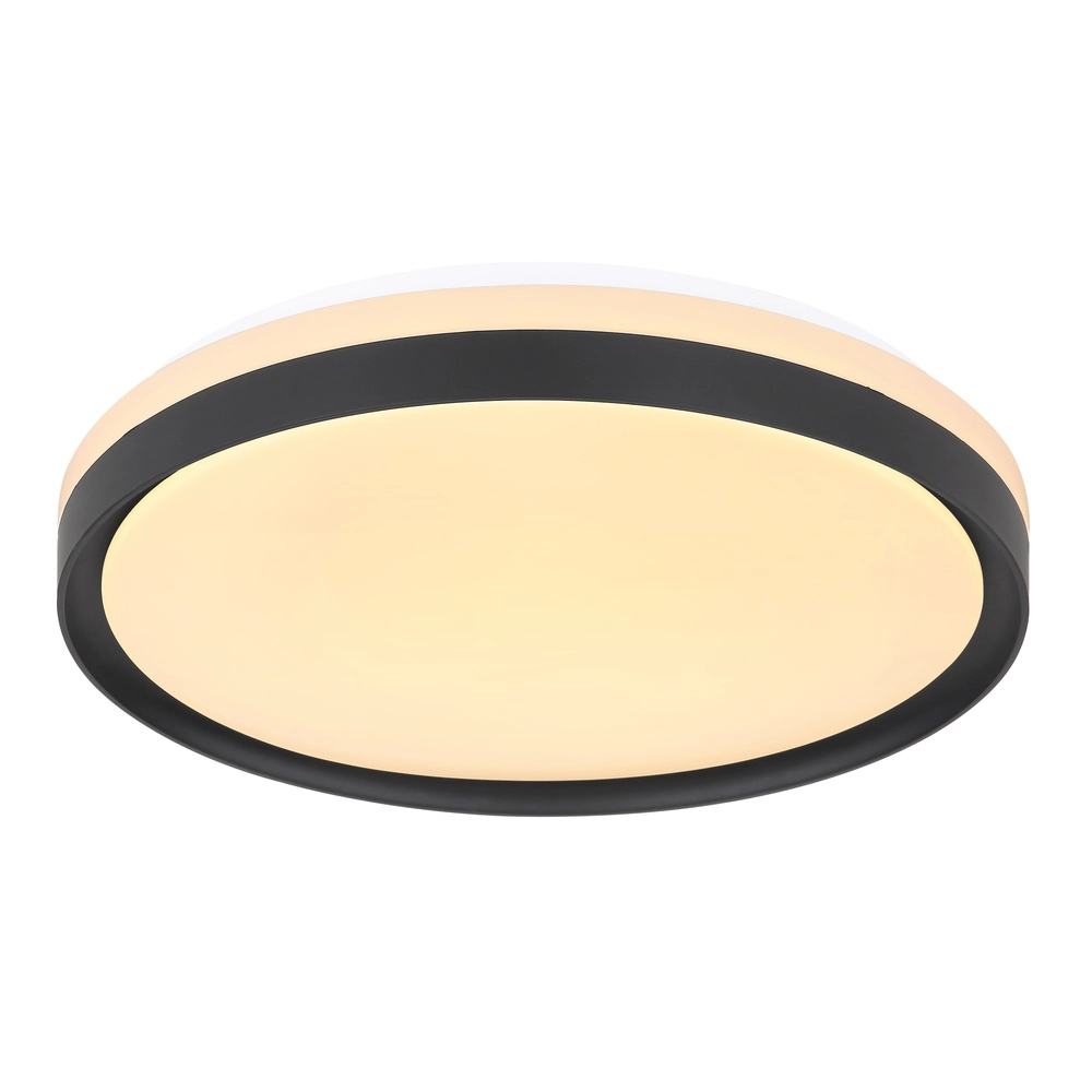 Ceiling light Sonny black with white Ø 39cm Globo 9007371424832