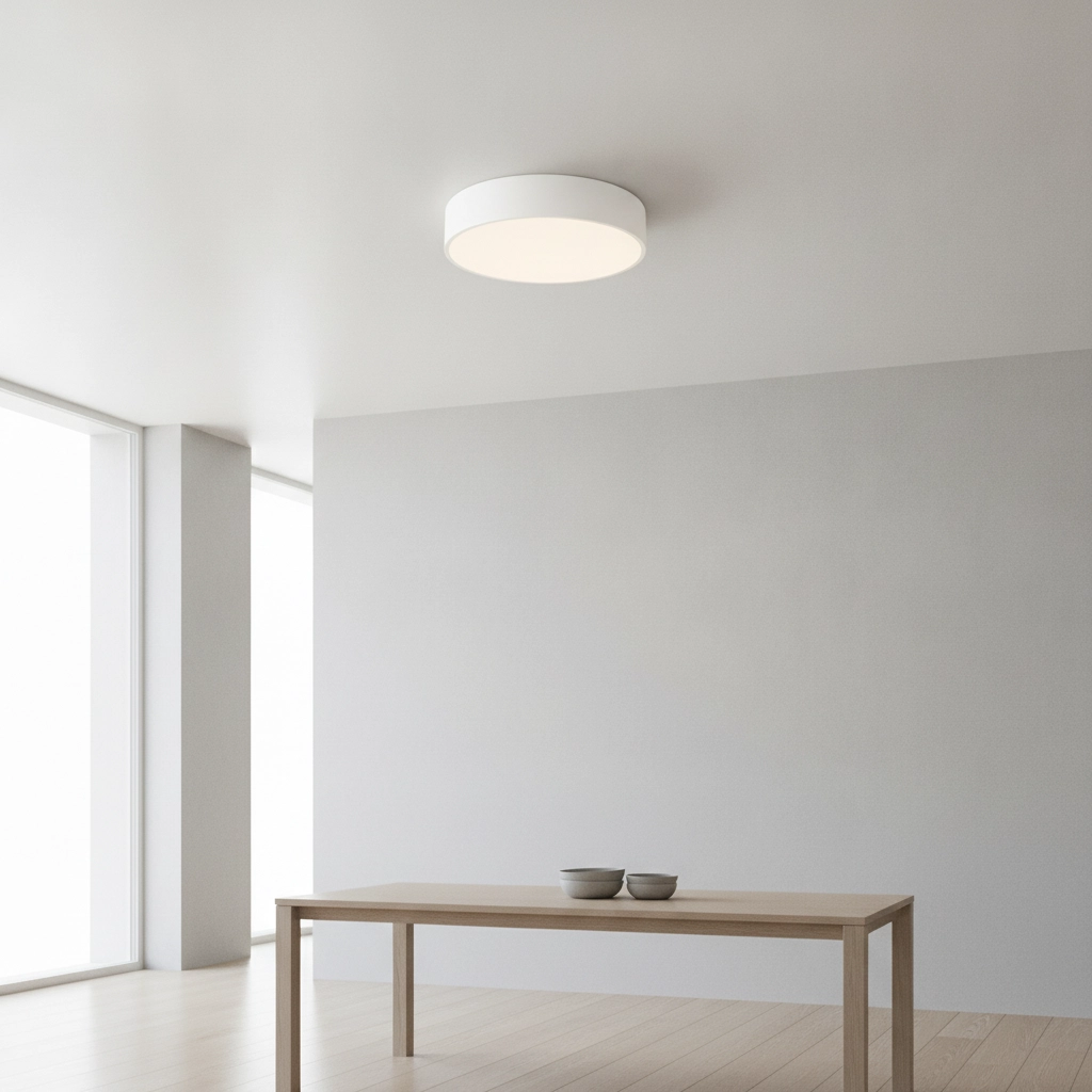 Round ceiling lamp Roda white