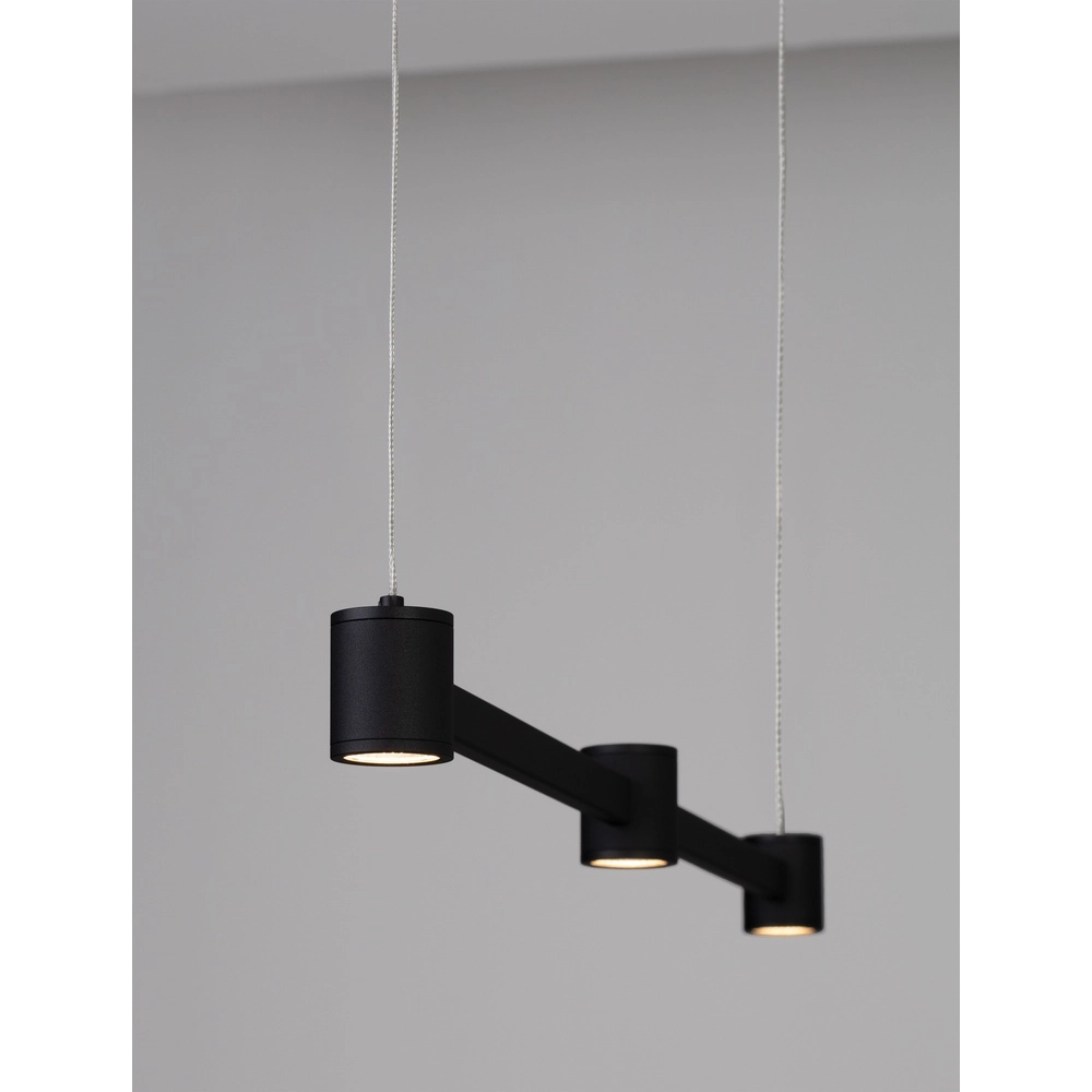 Design pendant lamp Puize 3-light black