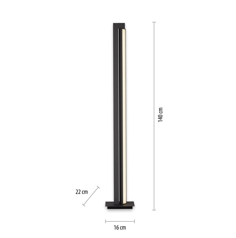 Floor lamp Pure-Lines anthracite Paul Neuhaus 4012248366325