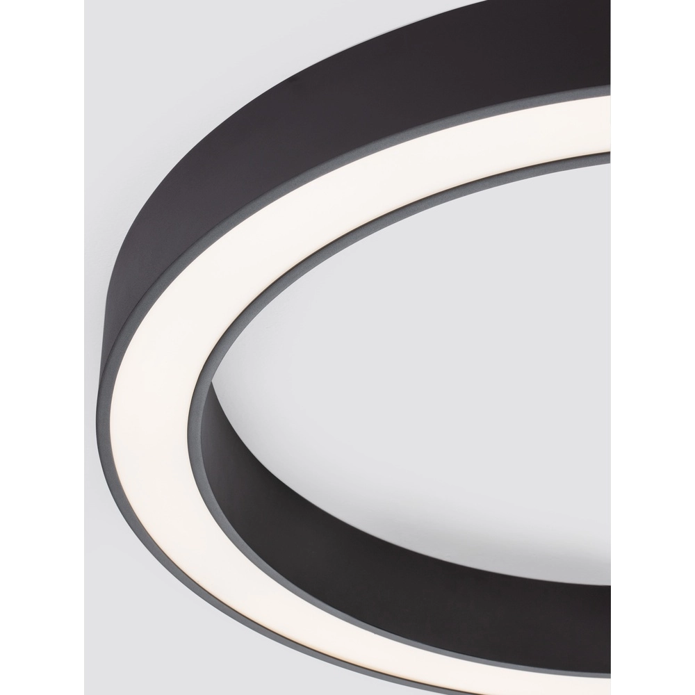 Ceiling lamp Morbido black Ø 80cm Lyora 5212017438614
