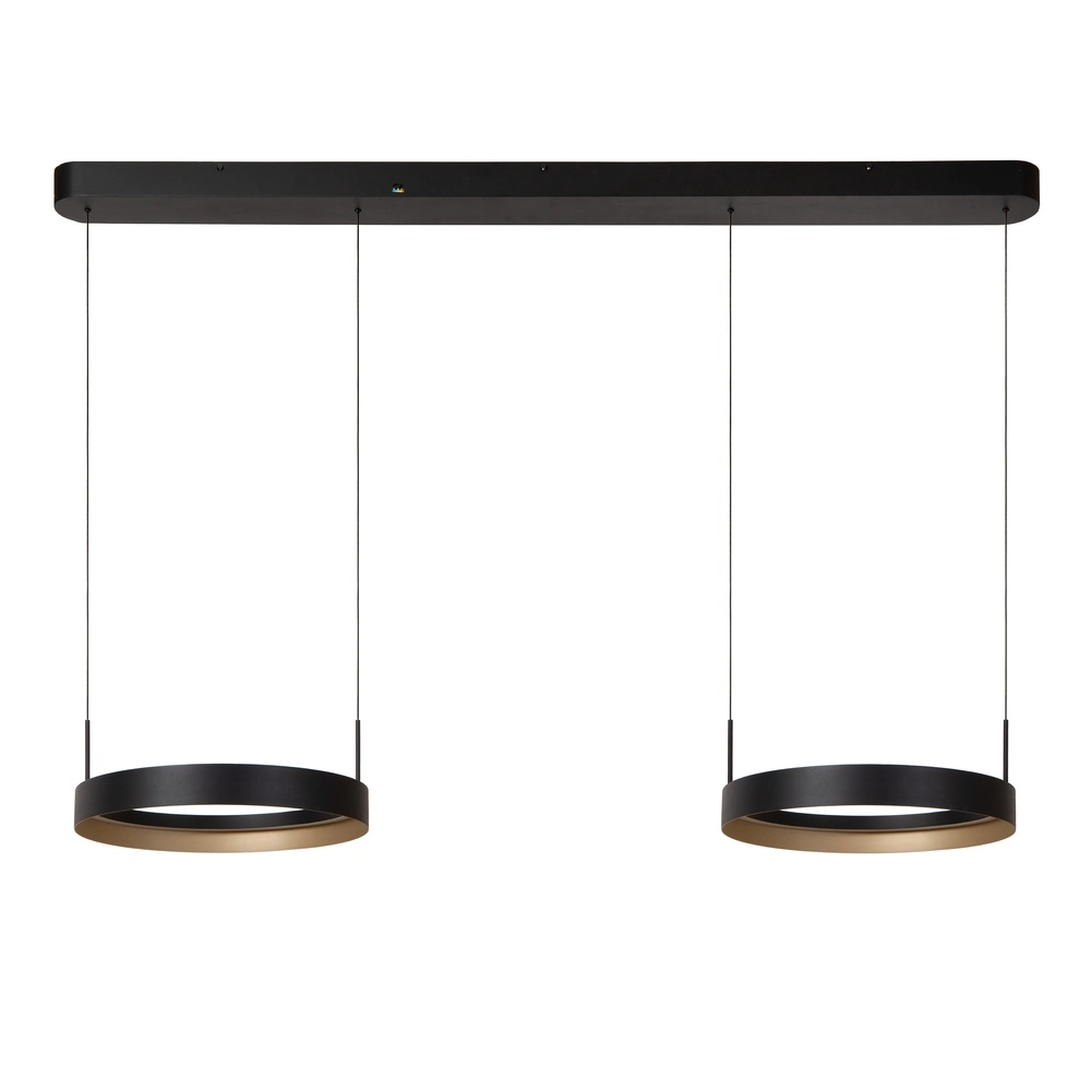 Double pendant lamp Radiant Black Lucide Vibes 5411212461148