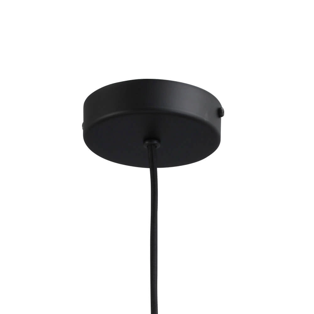 Hanging lamp black Porto with Nicolette green glass - Ø 20cm Masterlight 8718121269382