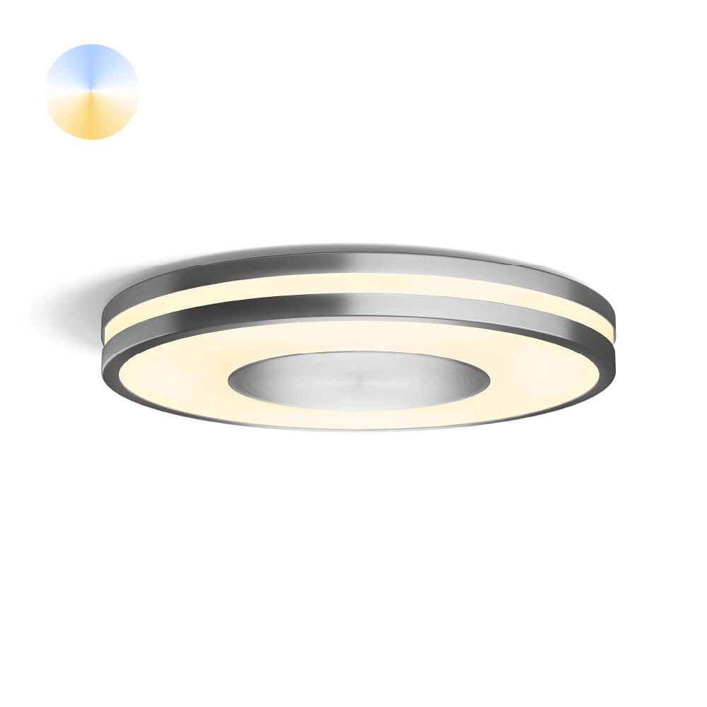 Ceiling light Hue Being - White Ambiance Ø 34.8cm stainless steel