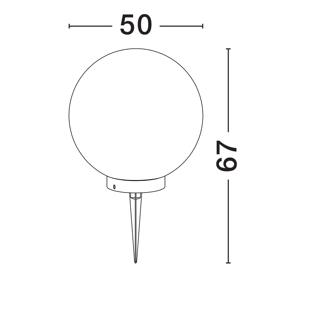 Ball lamp Moon Ø 50cm Lyora 5212017454560