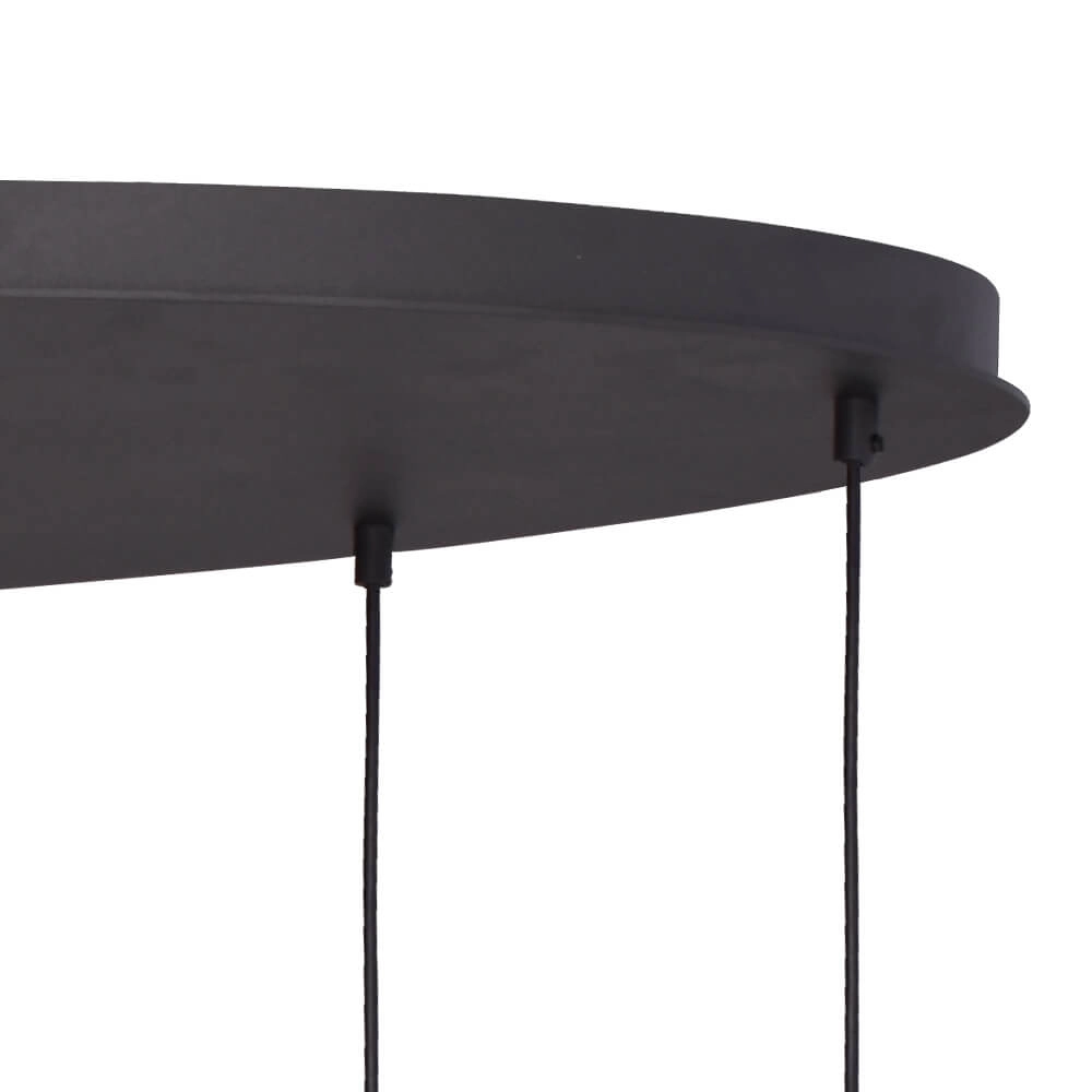 Hanging lamp Lazise 2 8x Ø 20cm gold with black Masterlight 8718121303932