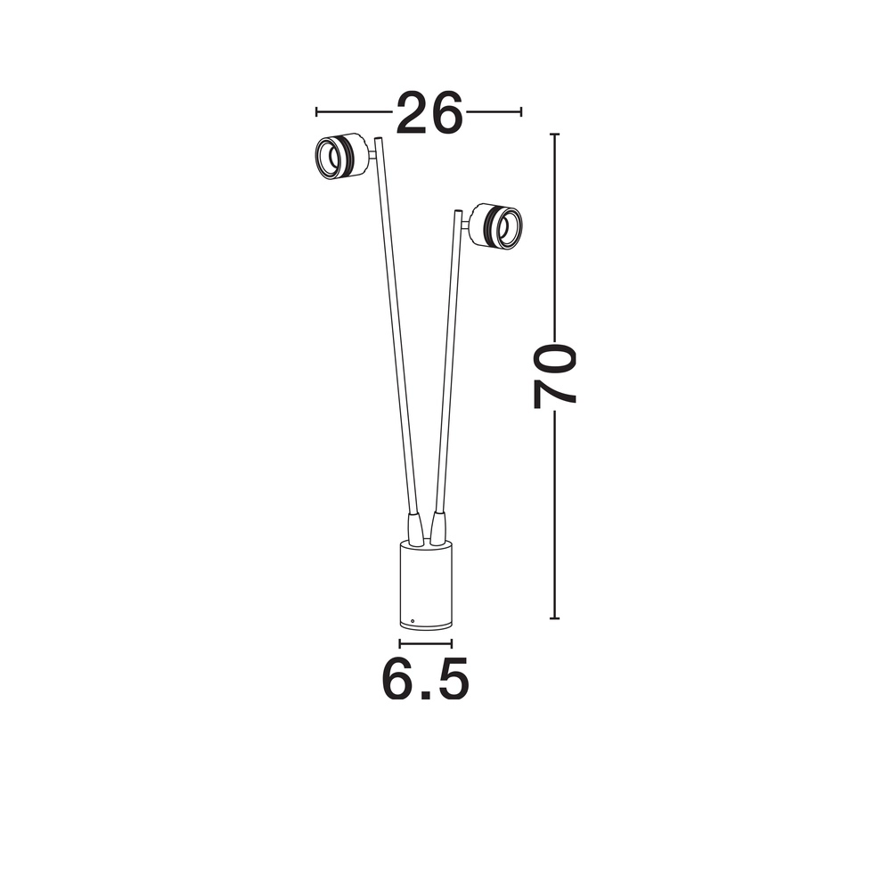 Garden lamp Sento double Lyora 5212017476548
