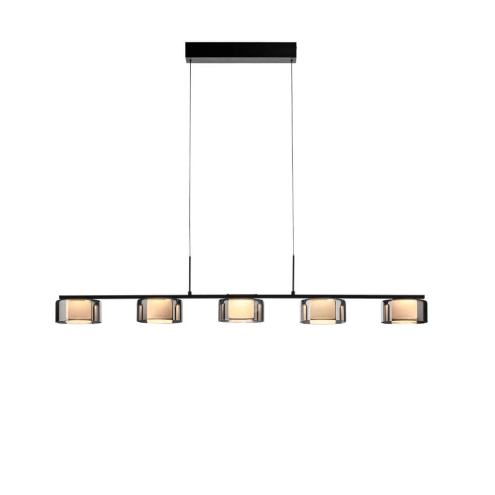 5-light pendant lamp Rika black Paul Neuhaus 4012248383100