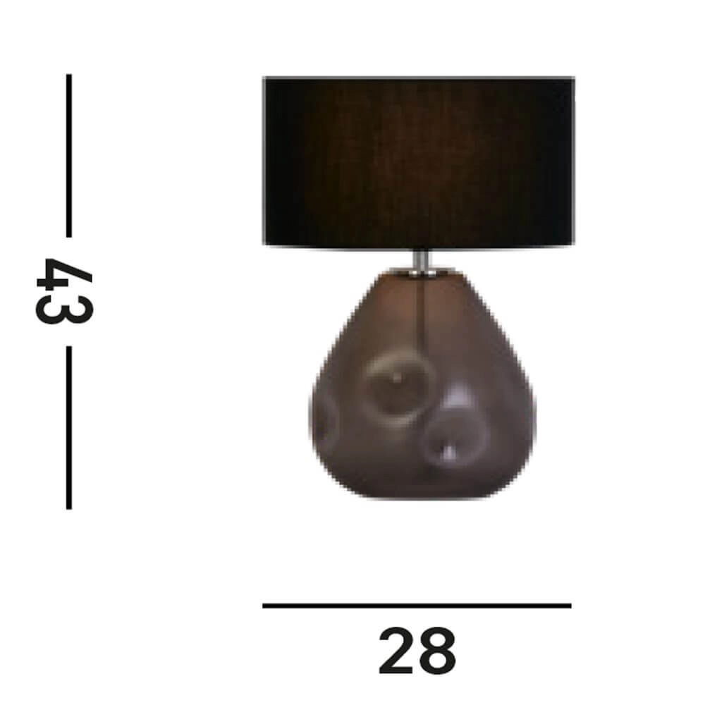 Table lamp Devon black with hood Searchlight 5053423273297