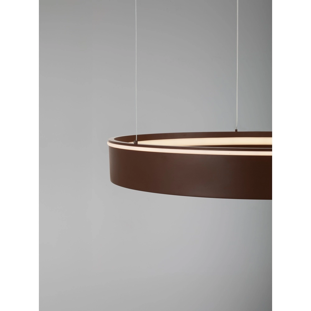 Modern pendant lamp Olivia brown Ø 78cm Lyora 5212017494252