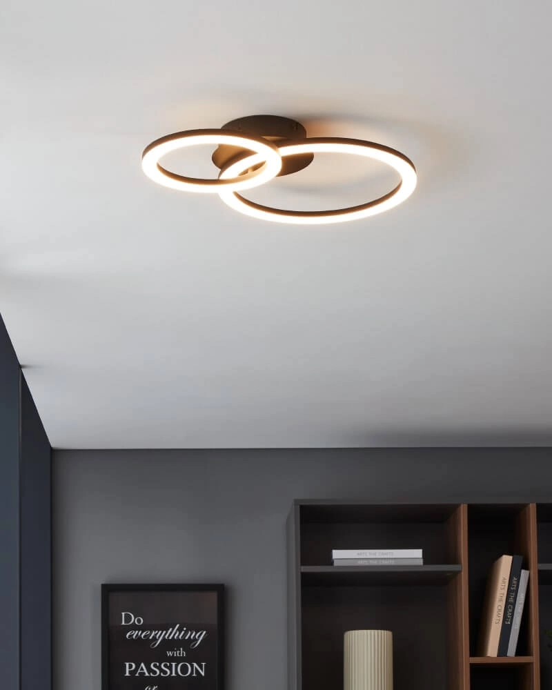Ceiling lamp Zigbee Parrapos-Z 44.5x30cm black Eglo 9008606231256