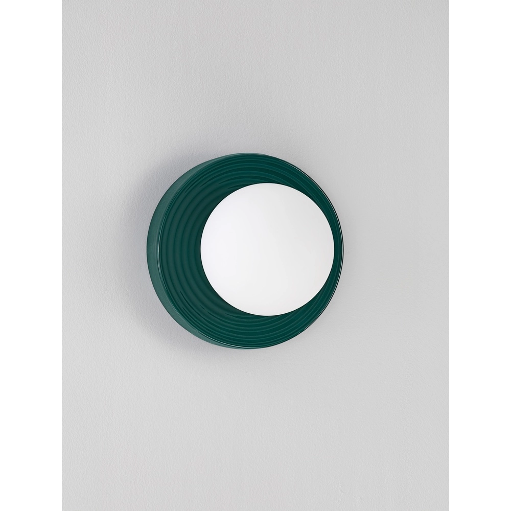 Wall lamp Orbique green Ø 22cm Lyora 5212017483881