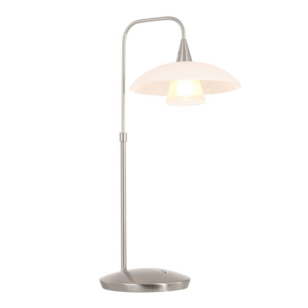 Table lamp Tallerken metallic gray