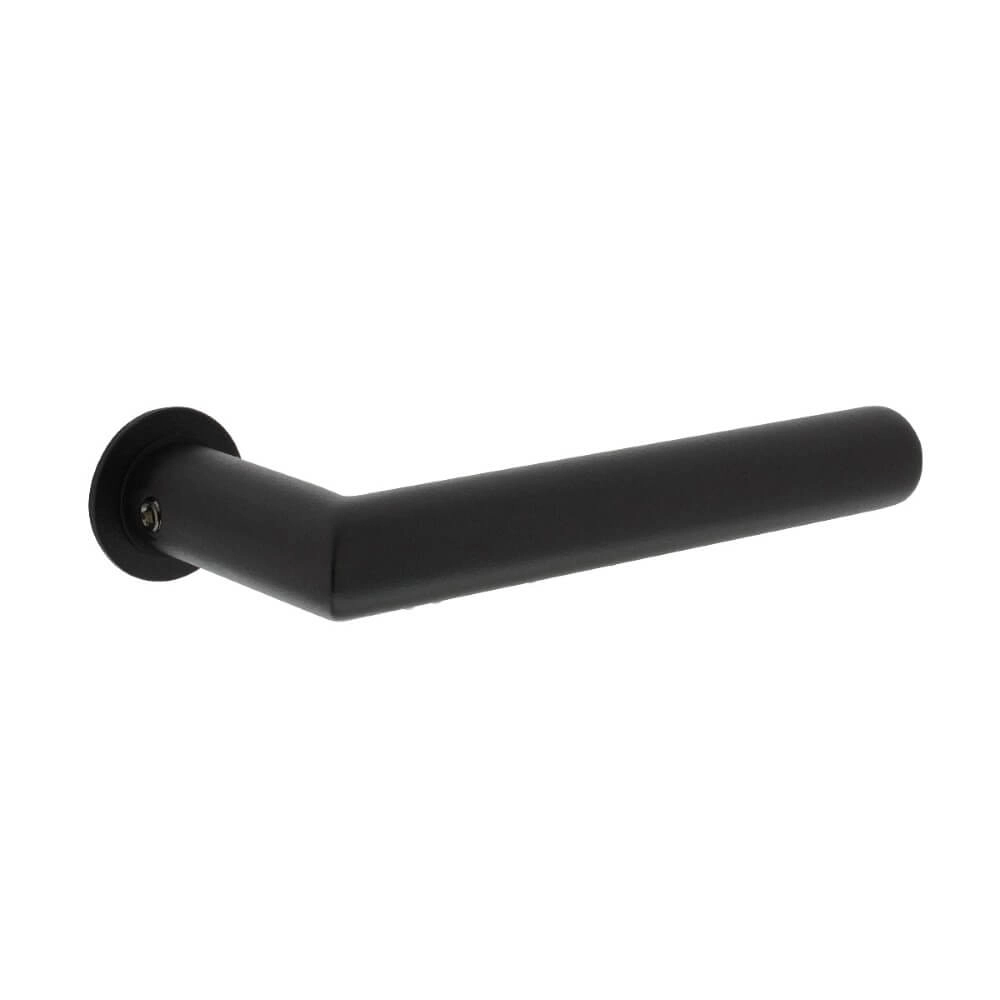 Tight door handle Jura small rosette black