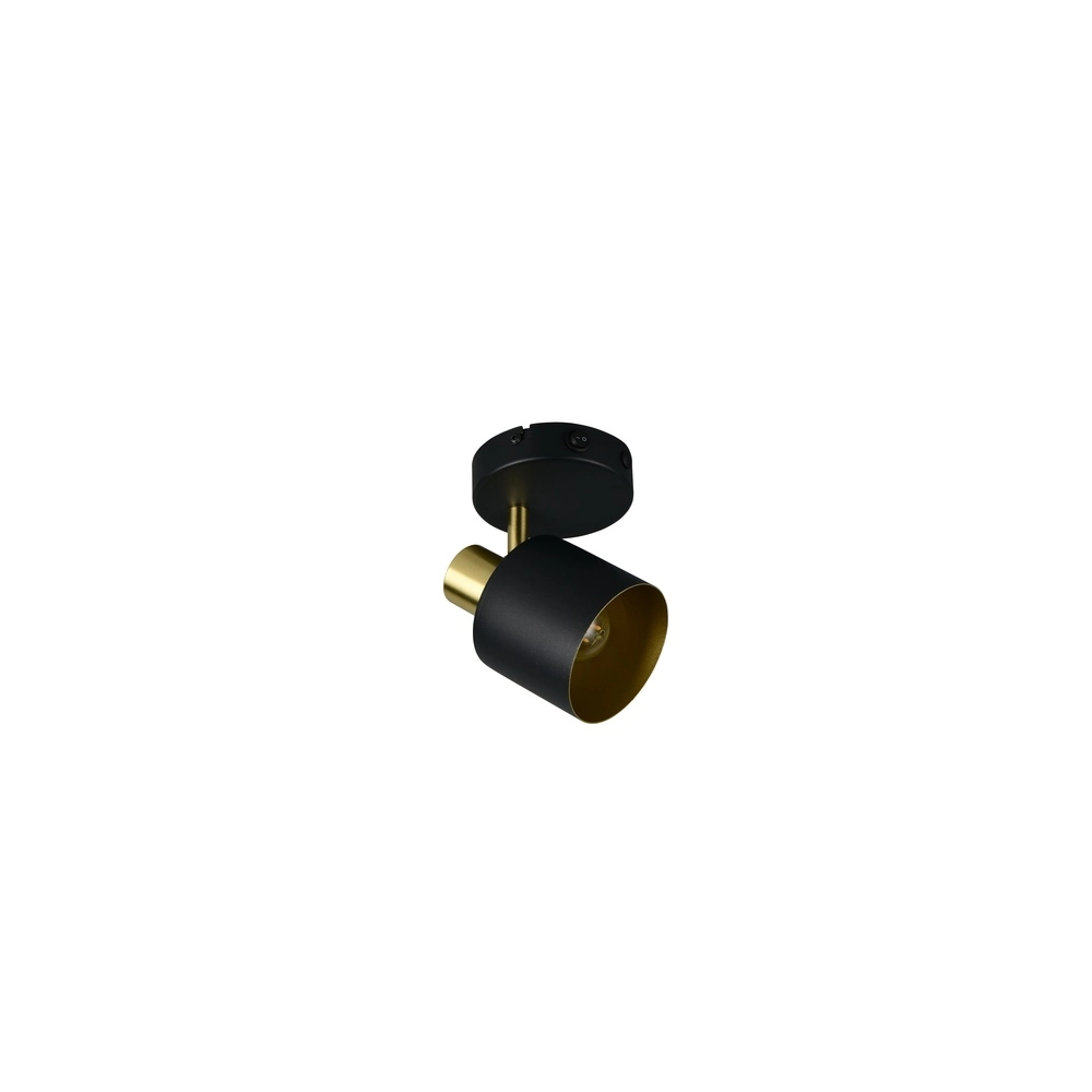 Wall spotlight Eva black with gold Trio 4017807654646