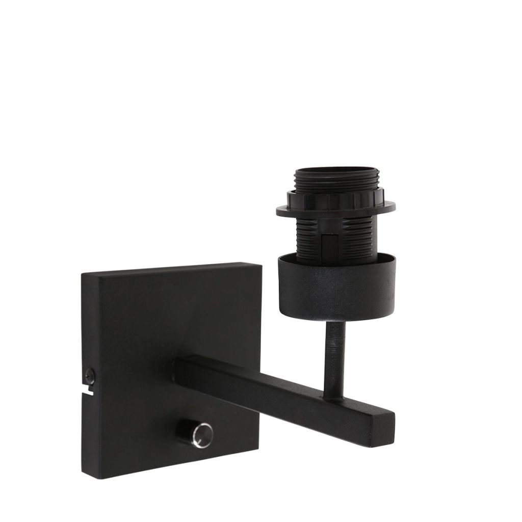 Black wall lamp Stang with cork cap Ø20cm Steinhauer 8712746180558