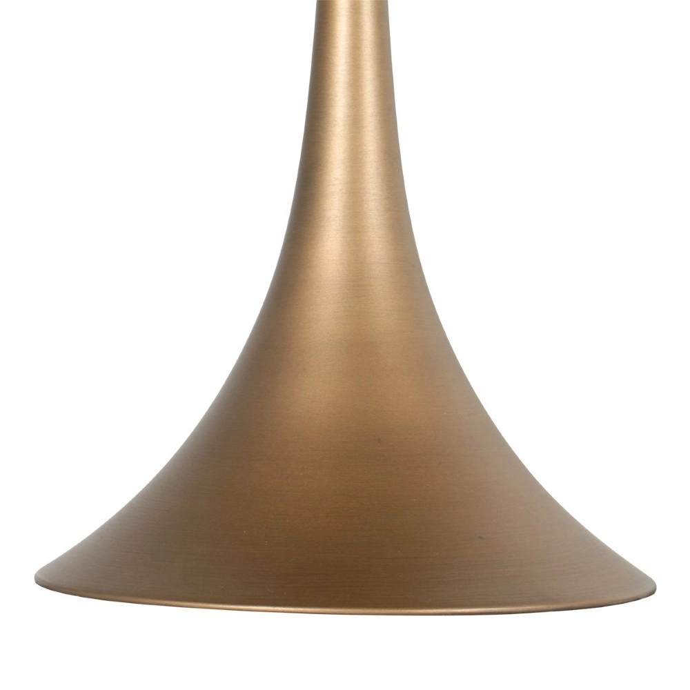 Table lamp Ancilla bronze with amber glass