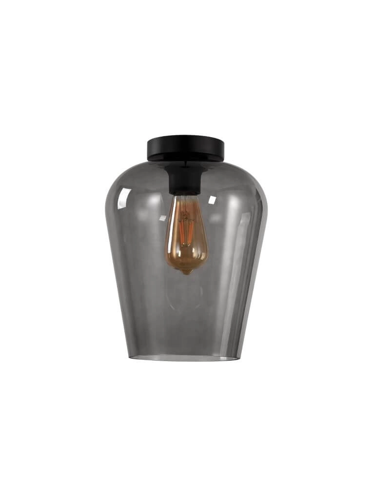 Ceiling light Tombo smoke glass Ø 23cm Artdelight 8719831737710