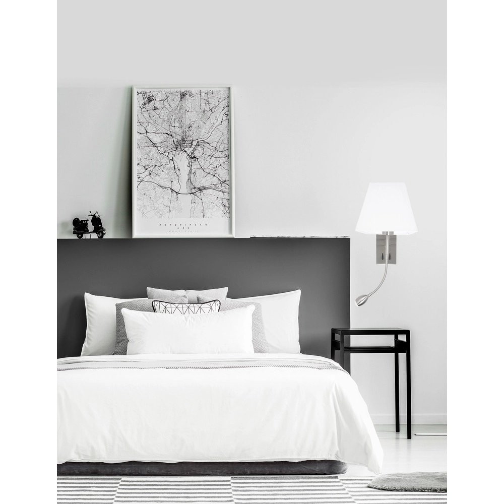 Wall lamp Valencia white with chrome Lyora 5212017411006