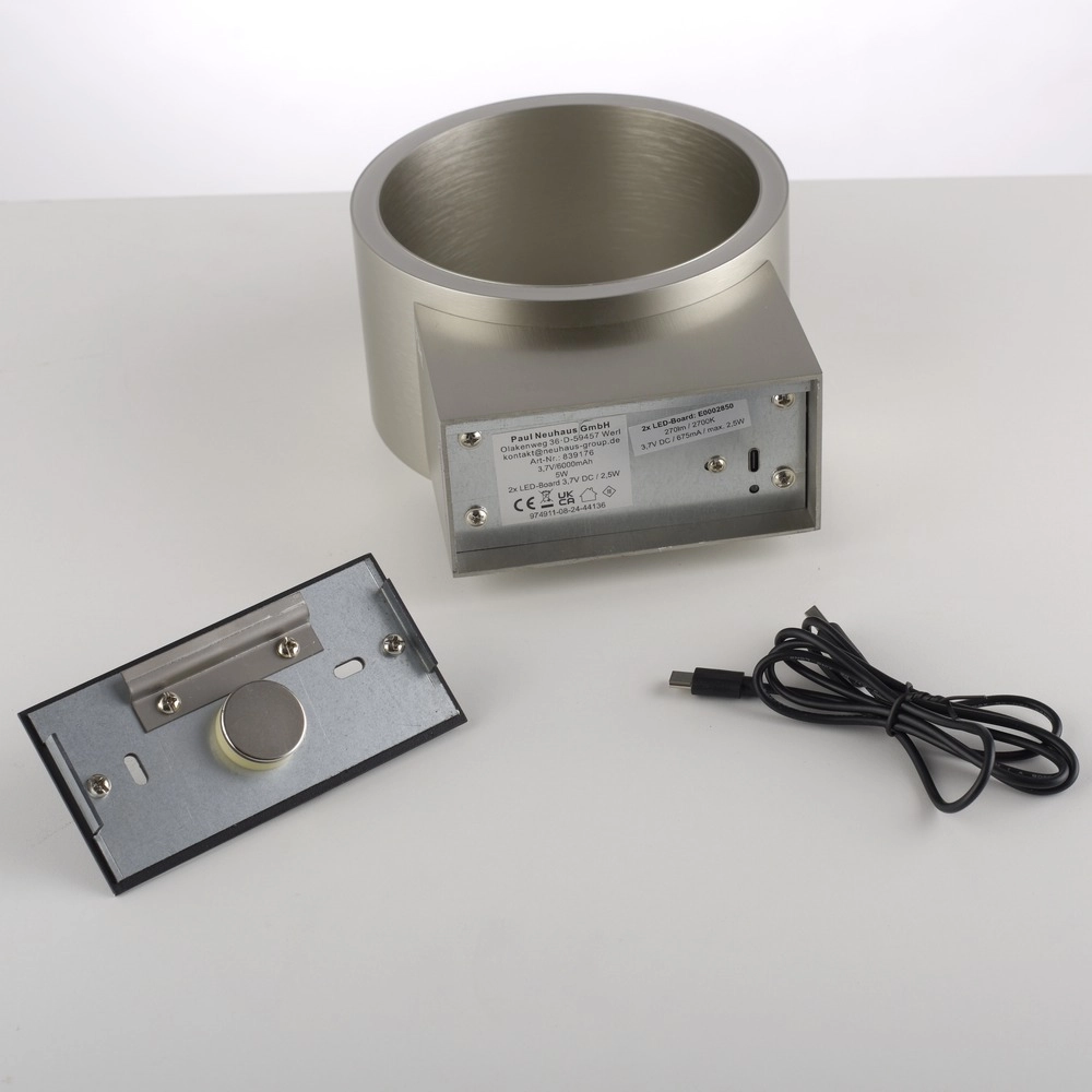 Rechargeable wall lamp Pure Akku Clipse Diamond Paul Neuhaus 4012248391761