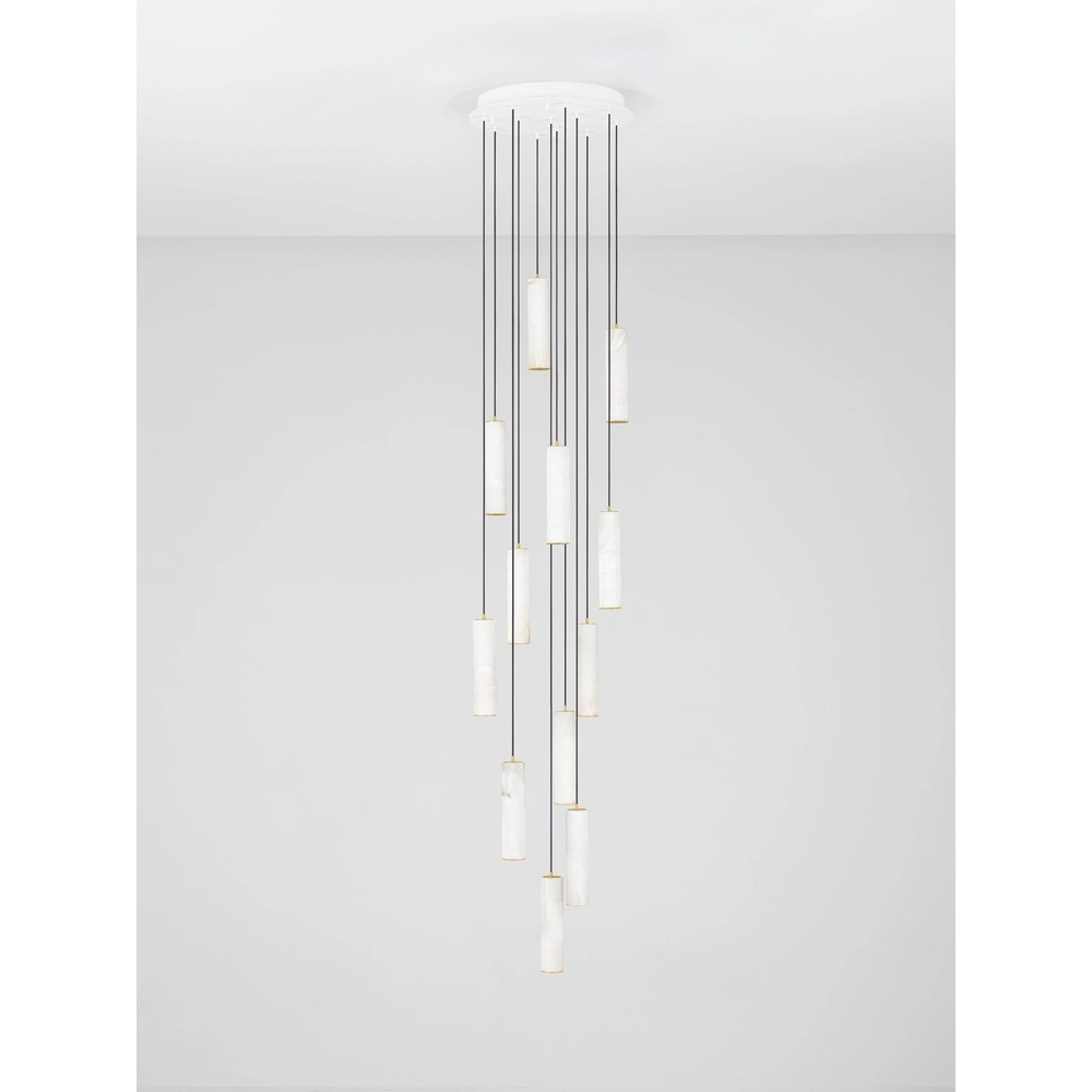 Pendant lamp Diletto Gold with white 12-lights Lyora 5212063503243